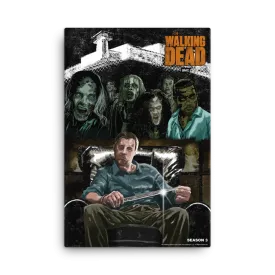 11 Weeks of TWD – Season 3 by Kirk A. Etienne Premium Gallery Wrapped Canvas