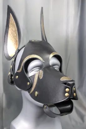 Adjustable Neoprene Anubis Pup Hood Mask for Cosplay and Pet Play