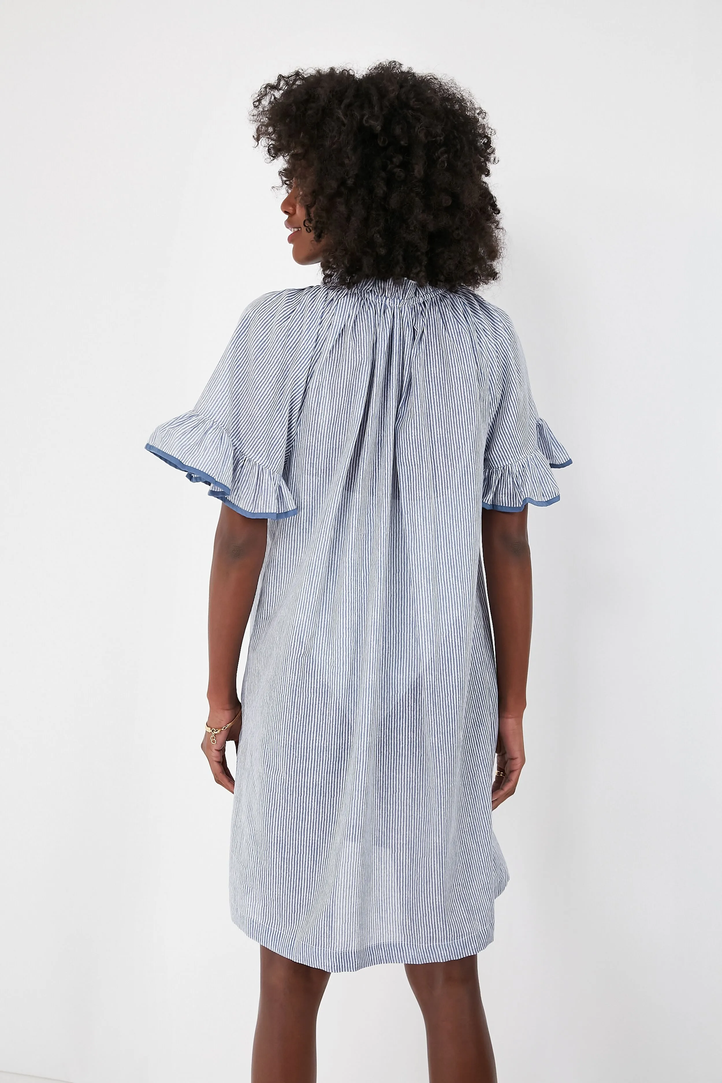 Azure Stripe Cassis Coverup