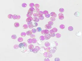 Baby Pink Rainbow 1 Hole Plastic Sequins(Wholesale)