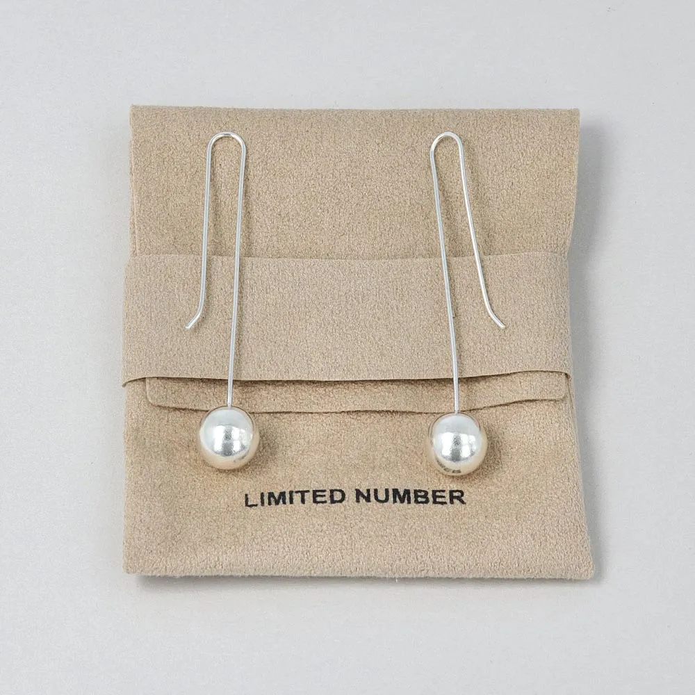 Ball Long Wire Earrings