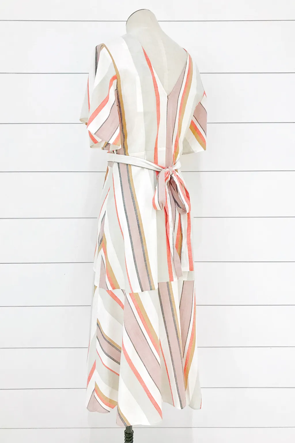 Beach Stripe Flutter Dress