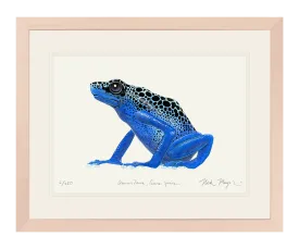 Blue Poison Dart Frog Print