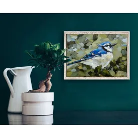 Bluejay Day Mini Framed Canvas