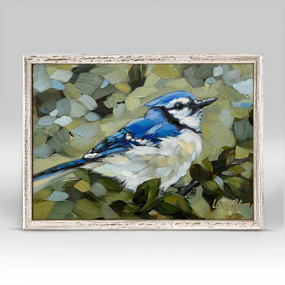 Bluejay Day Mini Framed Canvas