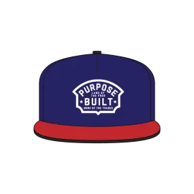 Cadillac Snapback Canvas, Navy & Red