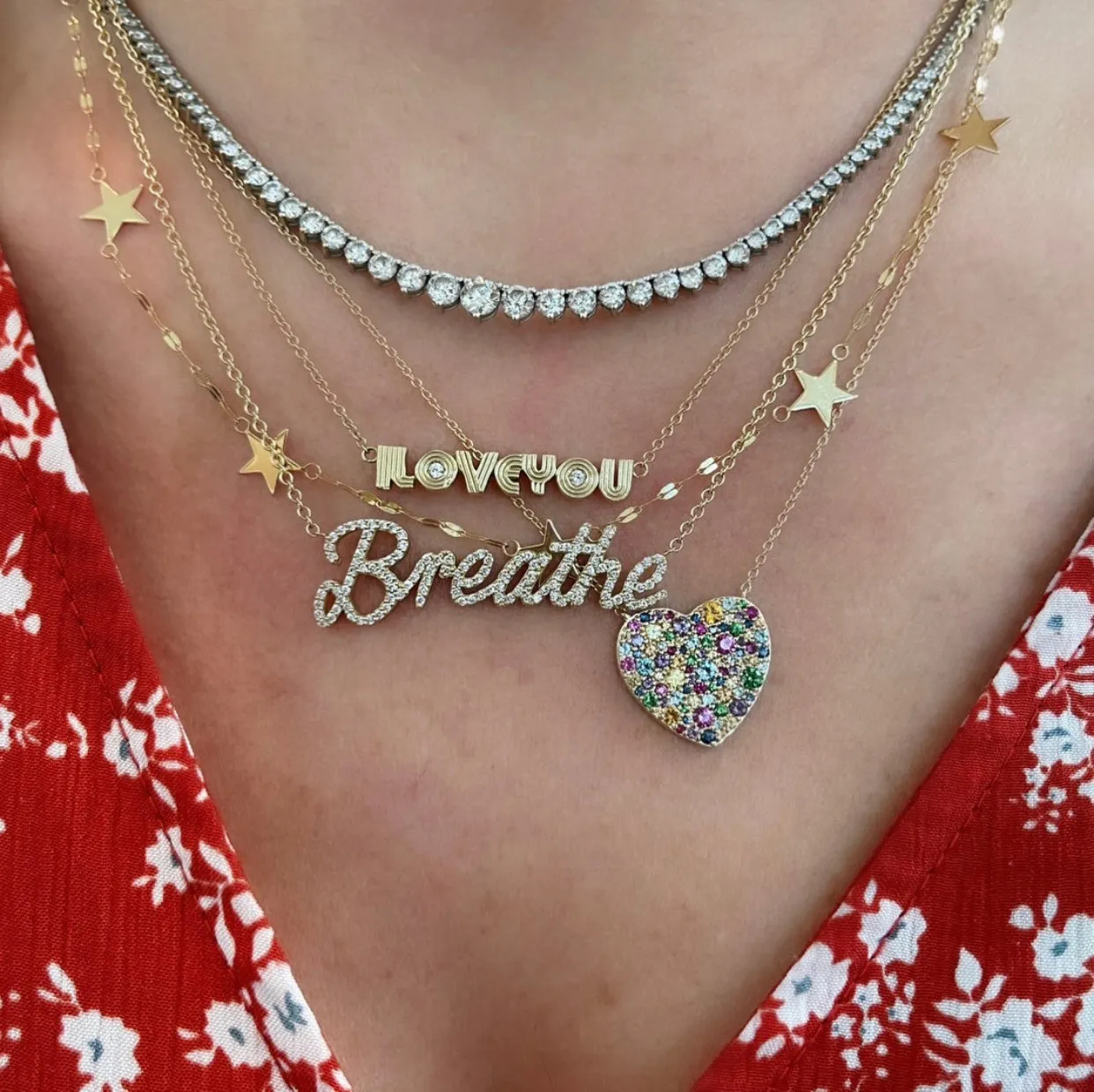 Custom Radiant Nameplate Necklace