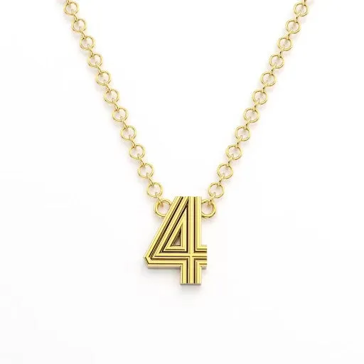 Custom Radiant Nameplate Necklace