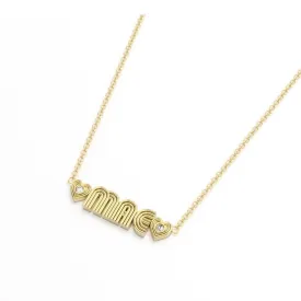 Custom Radiant Nameplate Necklace