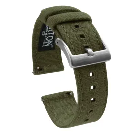 Fossil Gen 5 Army Green Canvas Watch Band