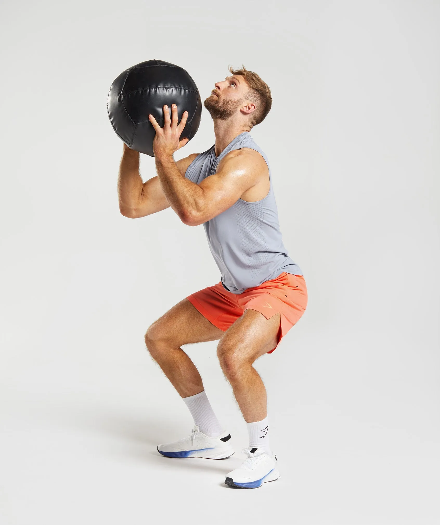 Gymshark Apex 7" Hybrid Shorts - Solstice Orange