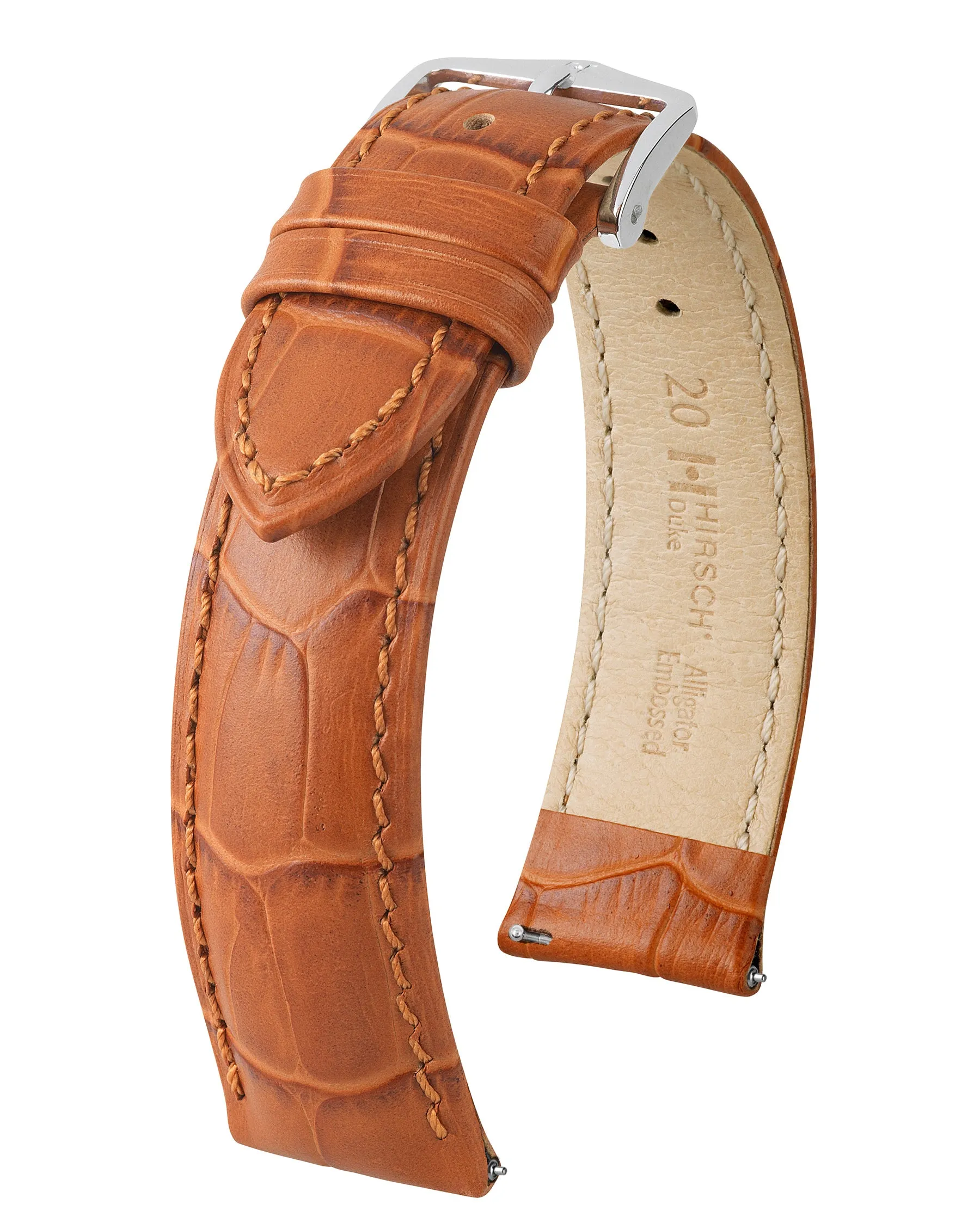 HIRSCH DUKE Alligator Embossed Calfskin Watch Strap  010 28