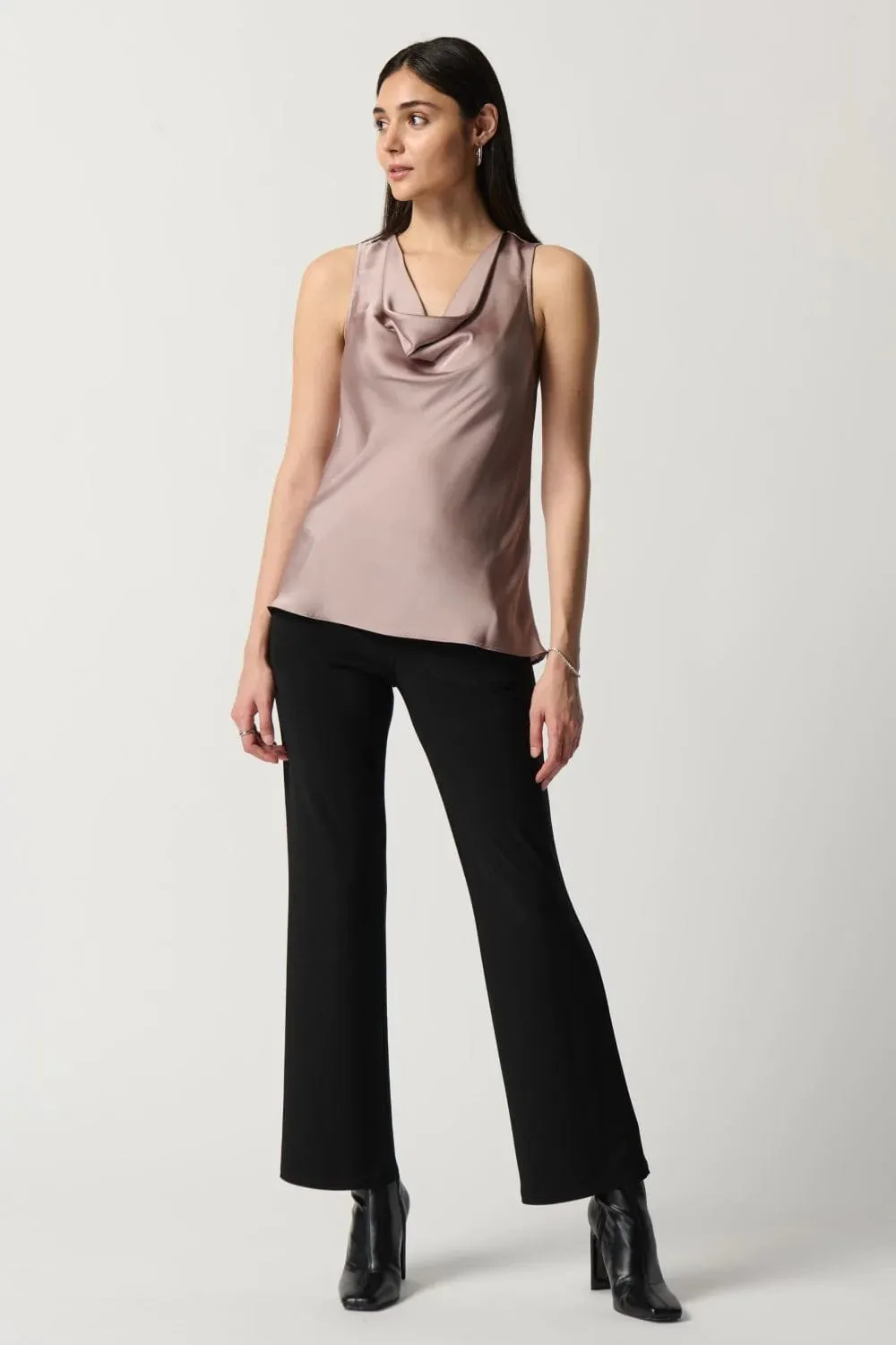 Joseph Ribkoff Cowl Neck Satin Top - 233048 (T)