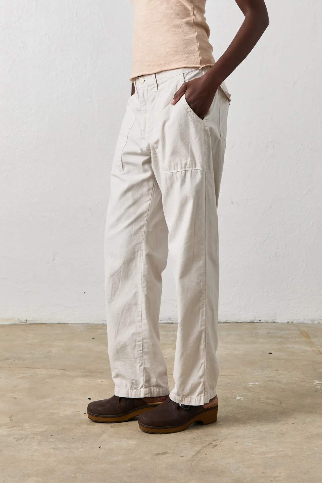 KENNEDY TROUSER / SOFT WHITE