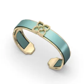 Lotus Silk Cuff - Teal Glow