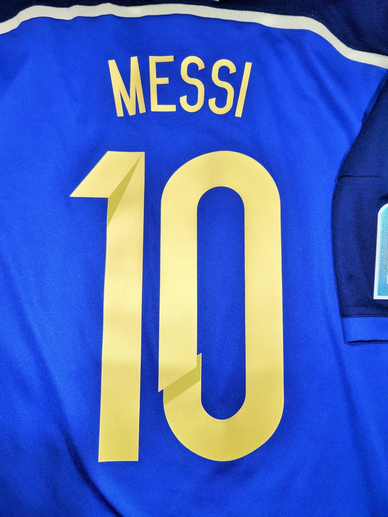 Messi Argentina 2014 WORLD CUP FINAL Away Jersey Shirt Camiseta BNWT M SKU# G75187