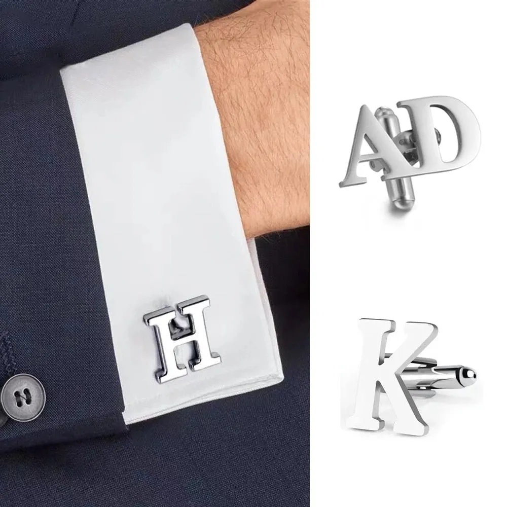 Monogrammed Cufflinks with Initials