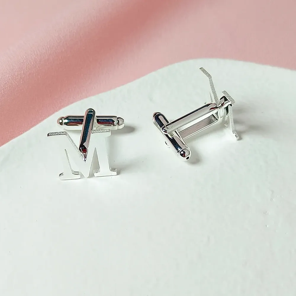 Monogrammed Cufflinks with Initials