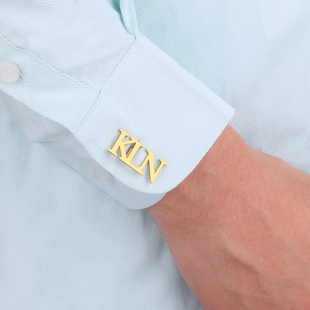 Monogrammed Cufflinks with Initials