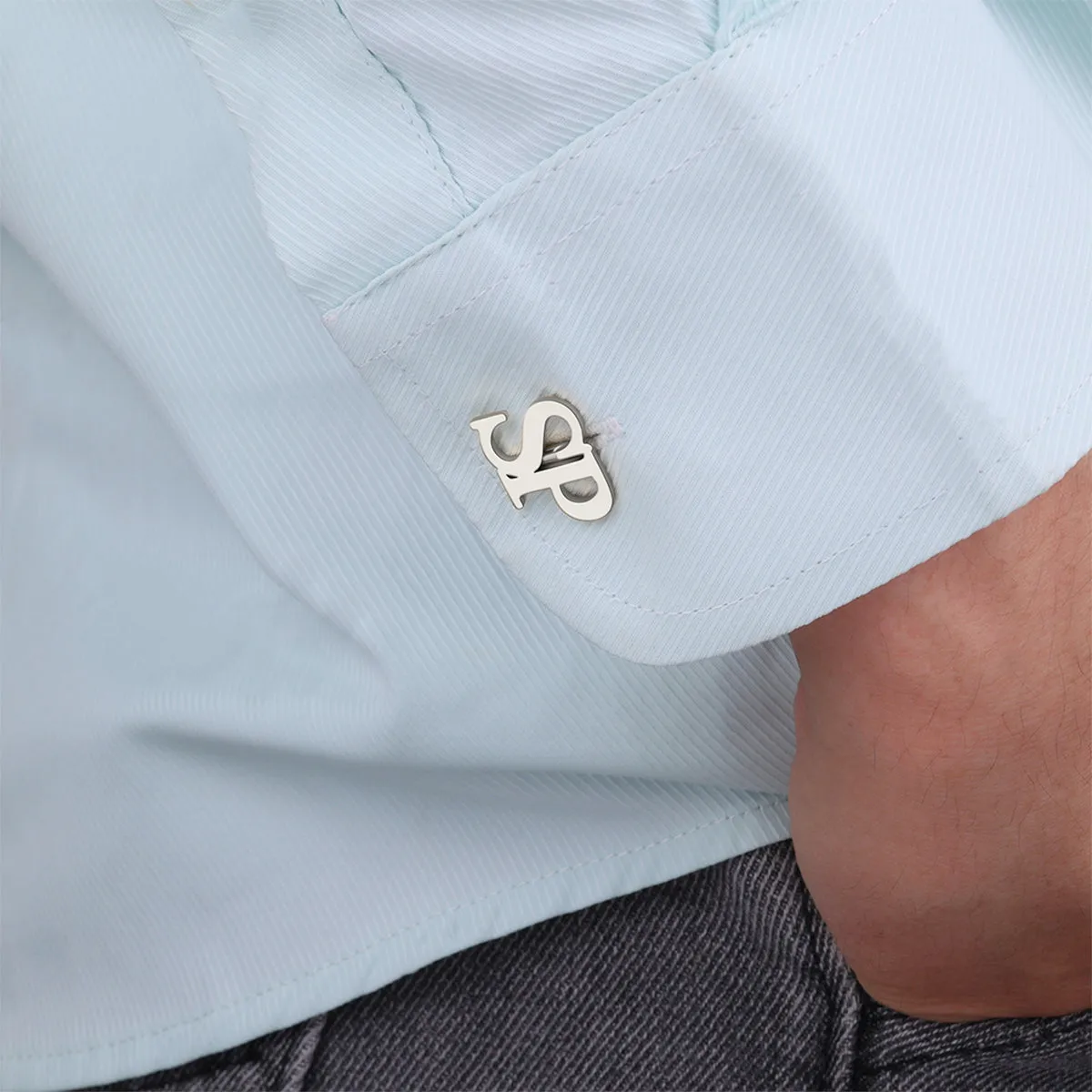 Monogrammed Cufflinks with Initials