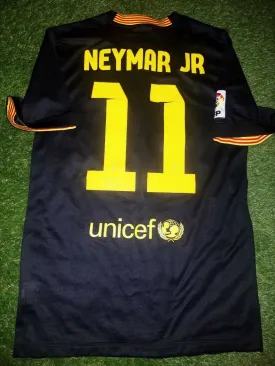 Neymar Barcelona 2013 2014 DEBUT SEASON Black Jersey Shirt Camiseta S