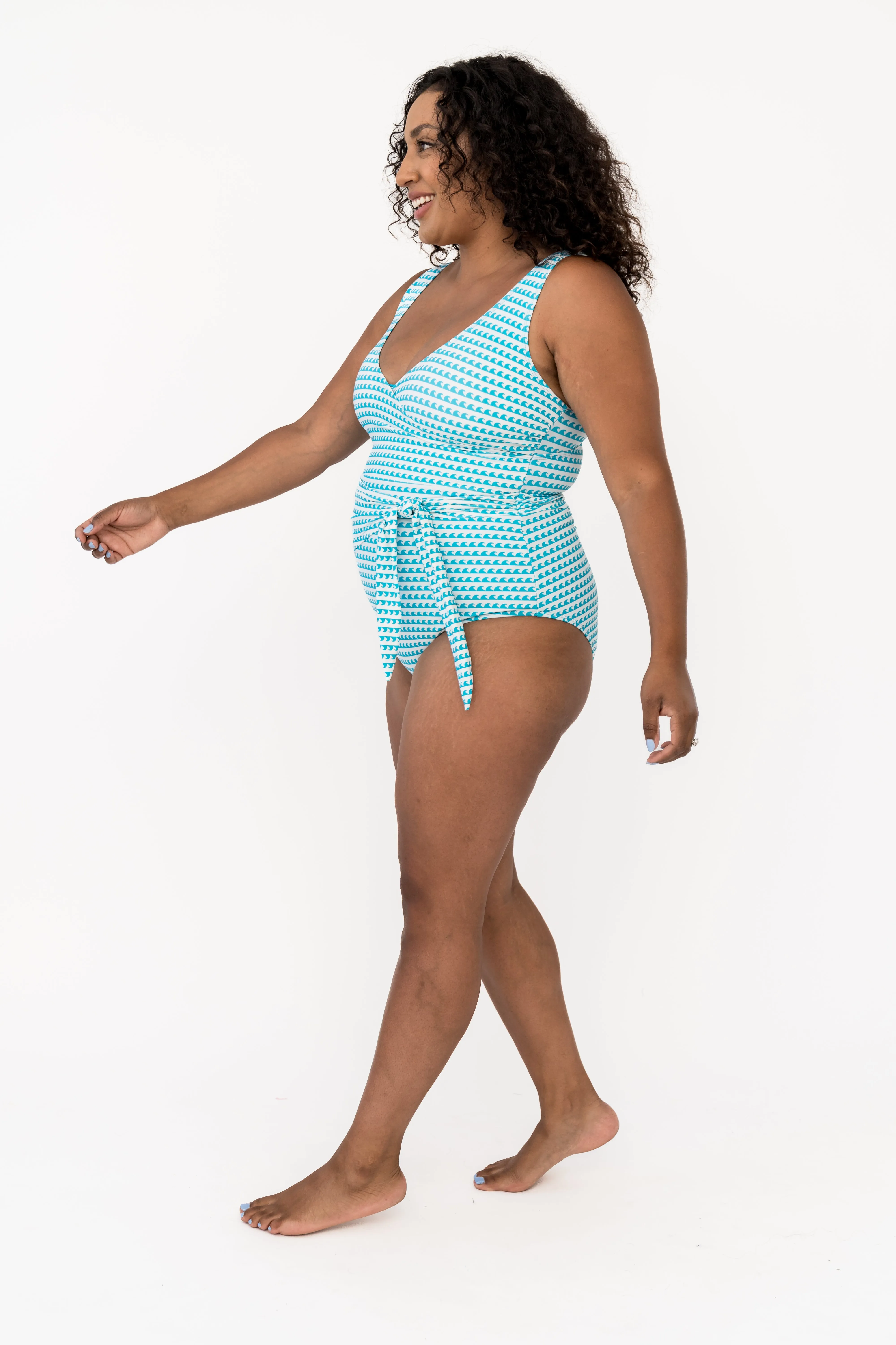 Palm Beach One Piece | Aquamarine Wave