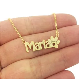 Pawsome Custom Name Necklace