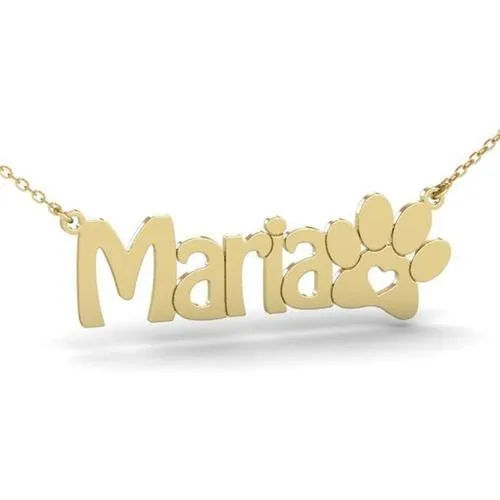 Pawsome Custom Name Necklace