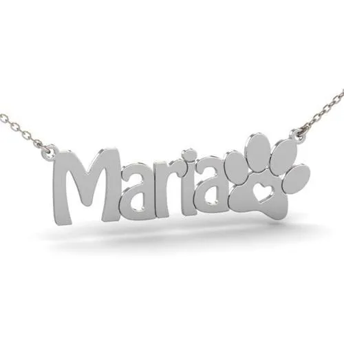 Pawsome Custom Name Necklace