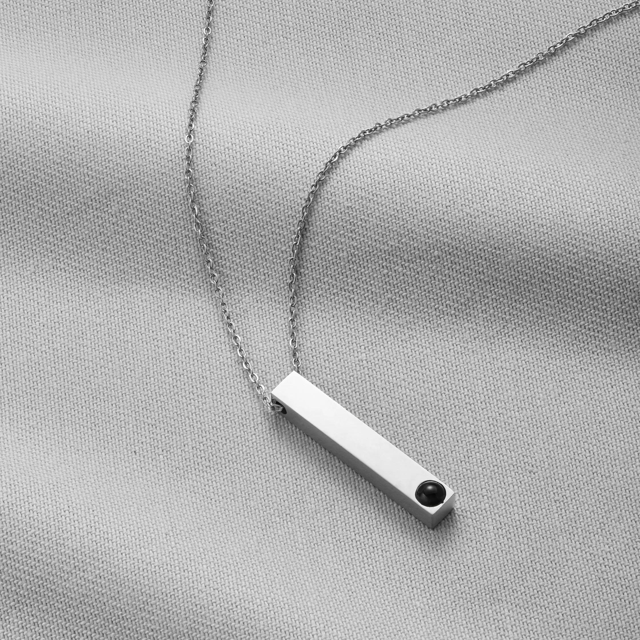 Pillar Bar Photo Necklace