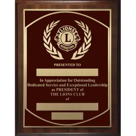 PRESIDENT PLAQUE