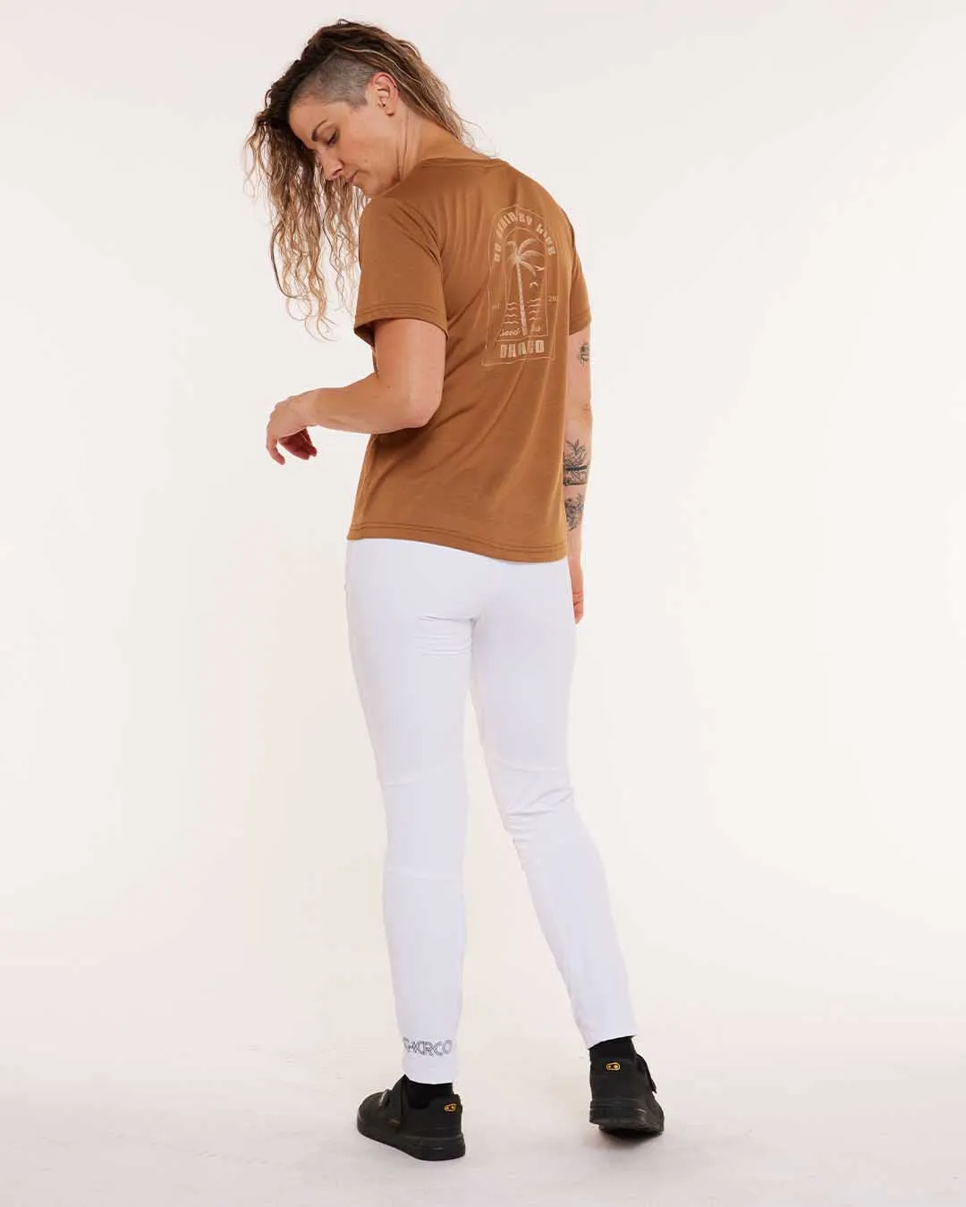 Womens Short Sleeve Tech Tee | Caramel